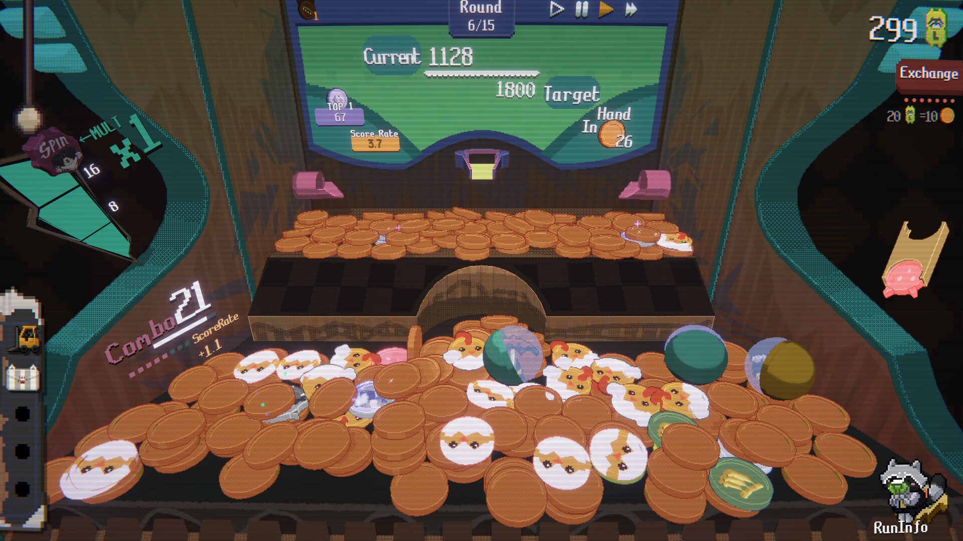 RACCOIN: Coin Pusher Roguelike Preview 1